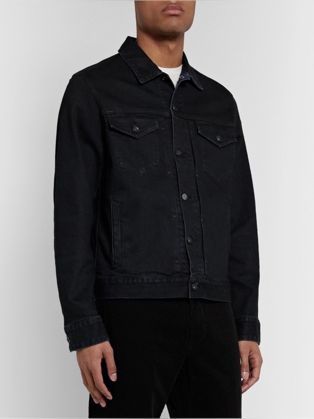 rag & bone Men’s Definitive Denim Button Up Trucker Jacket $350 MSRP